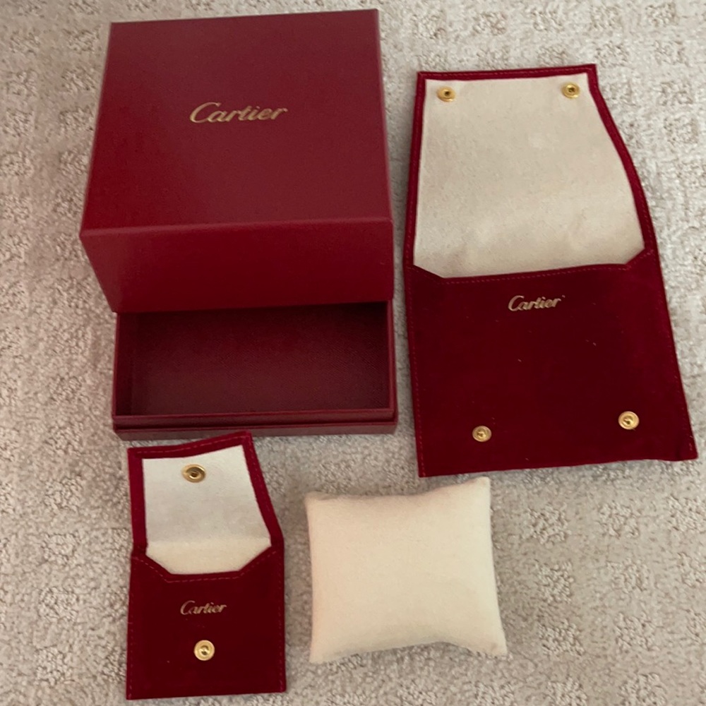 Cartier bracelet box & pillow